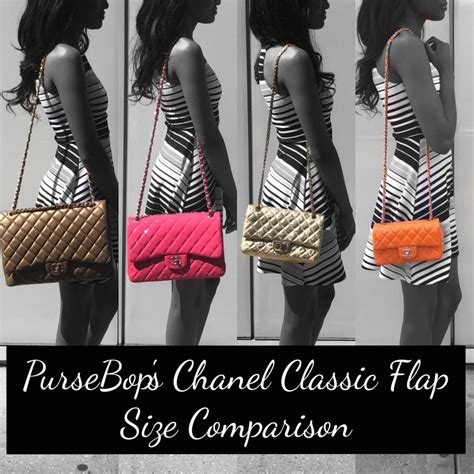 chanel classic medium flap bag size